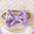 thumbnail image 6 of NIEWTR Baby Girl Bubble Romper Onesie Short Sleeve Toddler Jumpsuit 0 3 6 9 12 18 Month Cute Outfit Summer Clothes(Z13-Purple,1-3 Months), 6 of 9