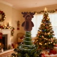thumbnail image 5 of YIMWNYI Christmas Deer Tree Topper, Holiday Decorations, Festive Home Decor, Reindeer Ornament for Christmas Tree, Ideal Gift for Friends and Family, 5 of 9