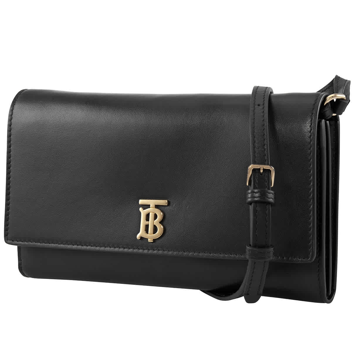 burberry monogram leather wallet with detachable strap