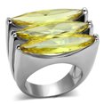 thumbnail image 1 of Alamode LOA850-7 Bague en Laiton Rhodié Femme avec AAA Grade CZ en Topaze - Taille 7, 1 of 1