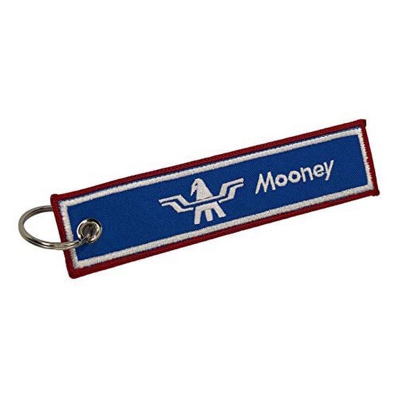 Mooney Pilot Aviation Key Chain - Mooney Aircraft - Woven Key Tag - Aircraft Airplane Mooney