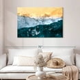 thumbnail image 2 of Elephant Stock Mountain Abstract Wall Art - Horizontal Canvas Wall Art - Living Room Wall Decor - Abstract Canvas - Blue And Orange Decor - 45" x 30", 2 of 8