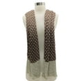 thumbnail image 3 of Taupe & Beige Knit Oversize Oblong Unisex Winter Scarf, 3 of 3