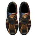 thumbnail image 2 of Chesapeake Bay Retriever Dog American flag Shoes Sneakers Black Size 3.5, 2 of 7