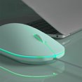 thumbnail image 2 of Computer Mouse With Backlit Ergonomic Mute Click 1000 DPI Optical Engine With Colorful Backlit Universal for Office Gaming, 2 of 9