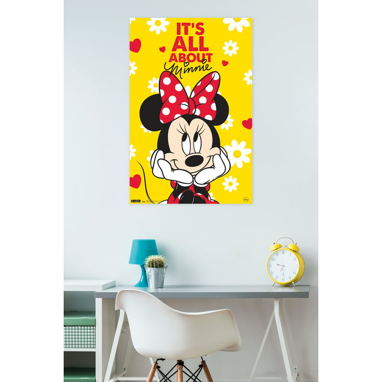 .com: Minnie Mouse Poster Print, Fairytale Hero, Canvas Art, ArtWork, Minnie  Mouse Decor, Cartoon, Posters for Wall SIZE 24 x 32 Inches: Posters & Prints
