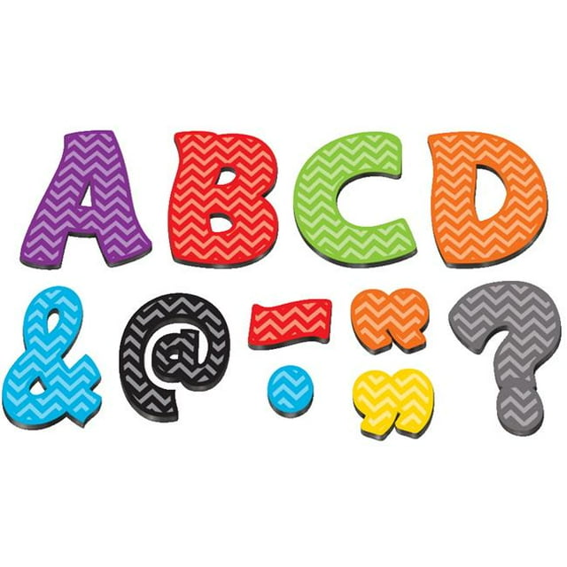 Teacher Created Resources 1539686 3 in. Magnetic Letters, Funtastic Font - Set of 67