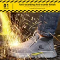 thumbnail image 2 of GUYISA Steel Toe Safety Boots Men Work Shoes Puncture-Proof Welder Work Boots Men Safety Shoes Protective Indestructible Boots, 2 of 4