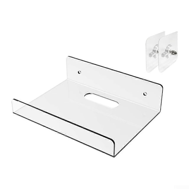 Acrylic Wall Organizer for Living Room and Kitchen, Easy Mounting Solution (10 x 10 x 4 cm)