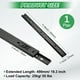 thumbnail image 3 of Uxcell 1-Par de Deslizadores de Cajón de Cierre Suave, 11.8" Deslizadores de Cajón de Rodamiento de Bolas de Extensión Completa 2 Pliegue 55lb [Negro], 3 of 7