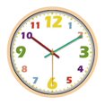 thumbnail image 1 of AMERTEER Wall Inch Silent Non Ticking Quality Battery Operated Wall Clocks  Read Numbers Classroom Kids, 1 of 6