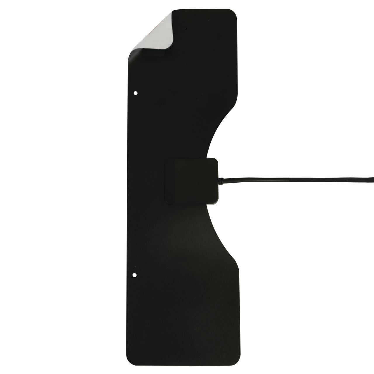 onn Indoor Ultra-Thin High Definition Antenna with 25 mile Range,10ft Coaxial Cable, Supports HD, UHF and VHF, Omnidirectional