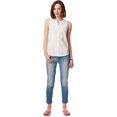 thumbnail image 3 of Aeropostale - Camisa sin mangas con botones y encaje para mujer, color blanco roto, pequeña, 3 of 3