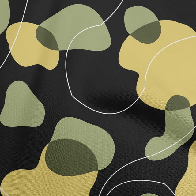 oneOone Polyester Spandex Light Brown Fabric Abstract Organic Shape Sewing Craft Projects Fabric Prints By Yard 56 Inch Wide