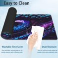 thumbnail image 4 of Desk Mat, Blue and Purple Fantasy Dragon Eye Extended Gaming Mouse Pad Large, 31.5"x11.8" Big Mouse Pad with Non-Slip Base and Stitched Edge, Long Computer Keyboard Mouse Mat for Home Office Work, 4 of 7