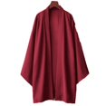 thumbnail image 1 of Men Black Samurai Robe Loose Asian Traditional Beach Kimono Sunscreen Coat, 1 of 7