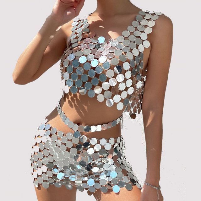 Popular disfraz de tirachinas de perlas sexy de Amazon de verano europeo y americano