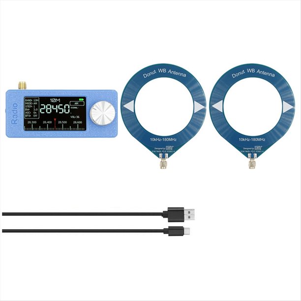 Mini Radio Portátil SI4732 de Bolsillo, 10 KHz-180 MHz, LSB, USB, AM, FM, Receptor de Radio Multibanda con Antena.