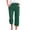 Green, variant on WIZUTIZ Capris for Women Lightweight Stylish Loose Wide Leg Pants Elastic Spandex Mid Rise Summer Pants Solid Drawstring with Pockets Sweatpants for Lady Tiktok Trend Items Anniversary Green