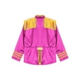thumbnail image 4 of Aislor Kids Boys Girls Hippie Disco Long Sleeve Tassels 1960s British Pop-Star Jacket Pink 8, 4 of 7