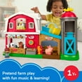 thumbnail image 4 of Fisher-Price Little People Caring Fun Animal Farm Playset Toddler Learning Toy, 6 Play Pieces, 4 of 8