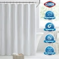 Clorox Waterproof Fabric Shower Curtain, Ashington Pattern, 72" x 72
