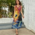 thumbnail image 5 of Sunset Jumping Dolphin King Size Sleeveless Dress Dresses Summer Women Dresses Clothing Woman Dresses Dress, 5 of 7