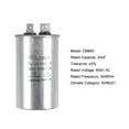 thumbnail image 2 of Capacitor de arranque redondo CBB65 Uxcell 20uF 450V CA con caja de aluminio y terminal, 2 of 5