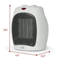 thumbnail image 6 of BLACK+DECKER 1,500-Watt-Max Desktop Ceramic Heater with Fan Setting, White, 6 of 10