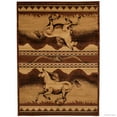 thumbnail image 2 of Brown Bear Wildlife Nature Paw Prints Fishing Rod Area Rug (3' 9" x 5' 1"), 2 of 6