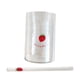 thumbnail image 3 of Vaso de vidrio de 300 ml, taza para agua, té, café, reutilizable, para jugo, leche transparente Fresa individual, 3 of 9