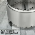 thumbnail image 2 of 32 Inch Smokeless Fire Pit, Stainless Steel Wood Burning Fire Pits with Removable Stand and Ash Pan, 2 of 8