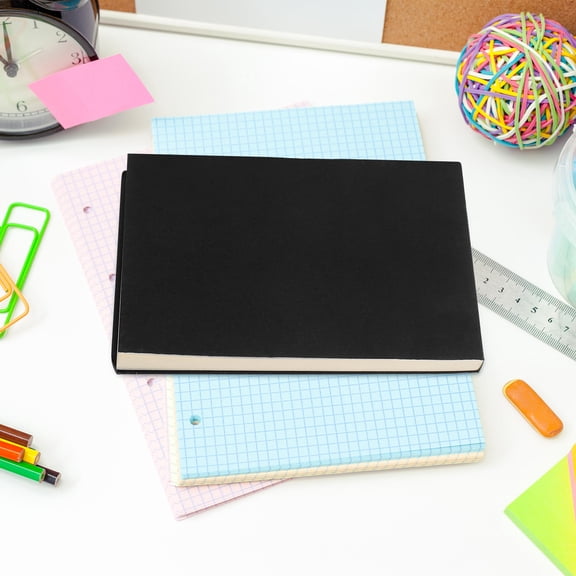 Moluckfu Blank Paper Pad Mini Notepads Black Paper 5Pcs for Schedule Planning