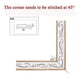 thumbnail image 2 of Wallpaper Border Wall Strips (500 cm), White, 2 of 5