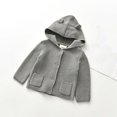 thumbnail image 3 of WOYY Toddler Girls Hooded Sweater Bear Ears Hooded Knitted Cardigan Coat, Sizes 4-5T, 3 of 3