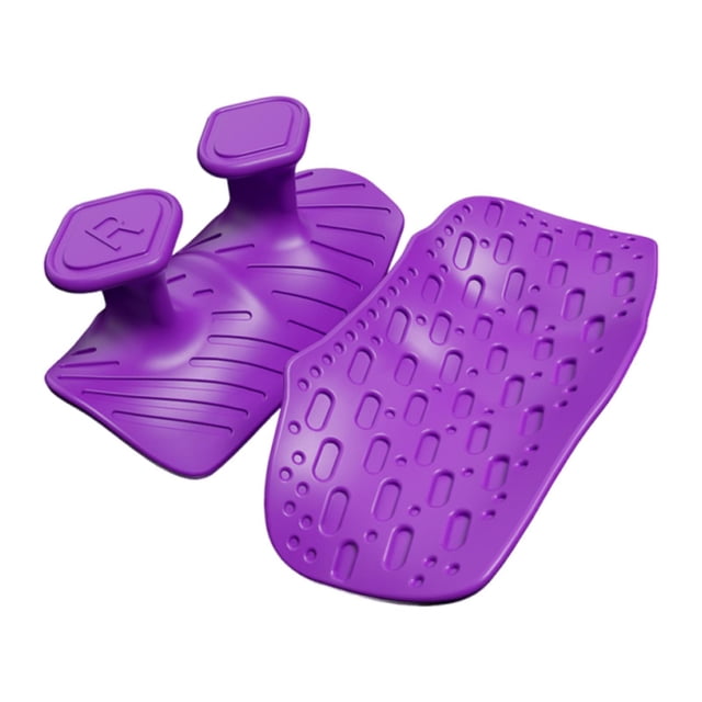2 almohadillas ergonómicas para levantamiento de pesas, sin dedos, para hombres y mujeres Púrpura