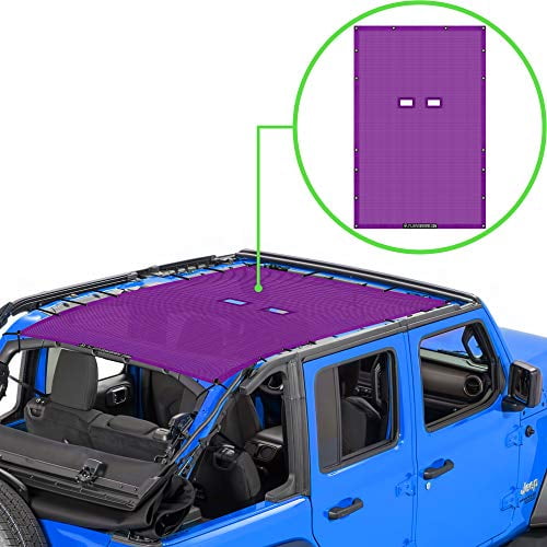 Includes 48” Carabiner Bungee Chocolate ALIEN SUNSHADE Jeep Wrangler Mesh RubiSack Exterior Storage Bag for Trash or Trail Gear with 10 Year Warranty 