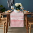 thumbnail image 2 of Pink Ombre Table Runner - 48 Inch Long, Kitchen Dining Table Runner Dresser Scarves, Modern Abstract Art Farmhouse Farmhouse Decor for Coffee Tables Wedding Party Banquet, 2 of 8