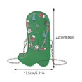 thumbnail image 2 of Bolso de hombro creativo navideño con forma de botas, bolso de compras Simple, bolso Hobo elegante de PU, 2 of 9