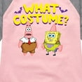 thumbnail image 3 of SpongeBob SquarePants - What Costume - Girls Shirt Tail Raglan, 3 of 5