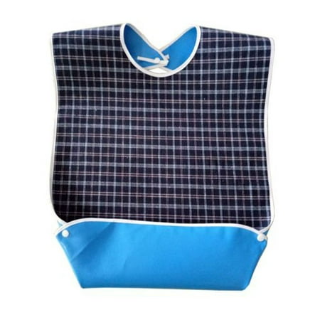 Waterproof Bib Adult Mealtime Cloth Protector Detachable Disability Aid Aprons