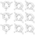 thumbnail image 7 of 1 Box 12Pcs Silver Jewelry Clasps Jewelry Closure Ring Round Small 24 x 19.5mm 925 Sterling Silver Plated Brass Spring Close Snap Hooks Buckles, 7 of 7