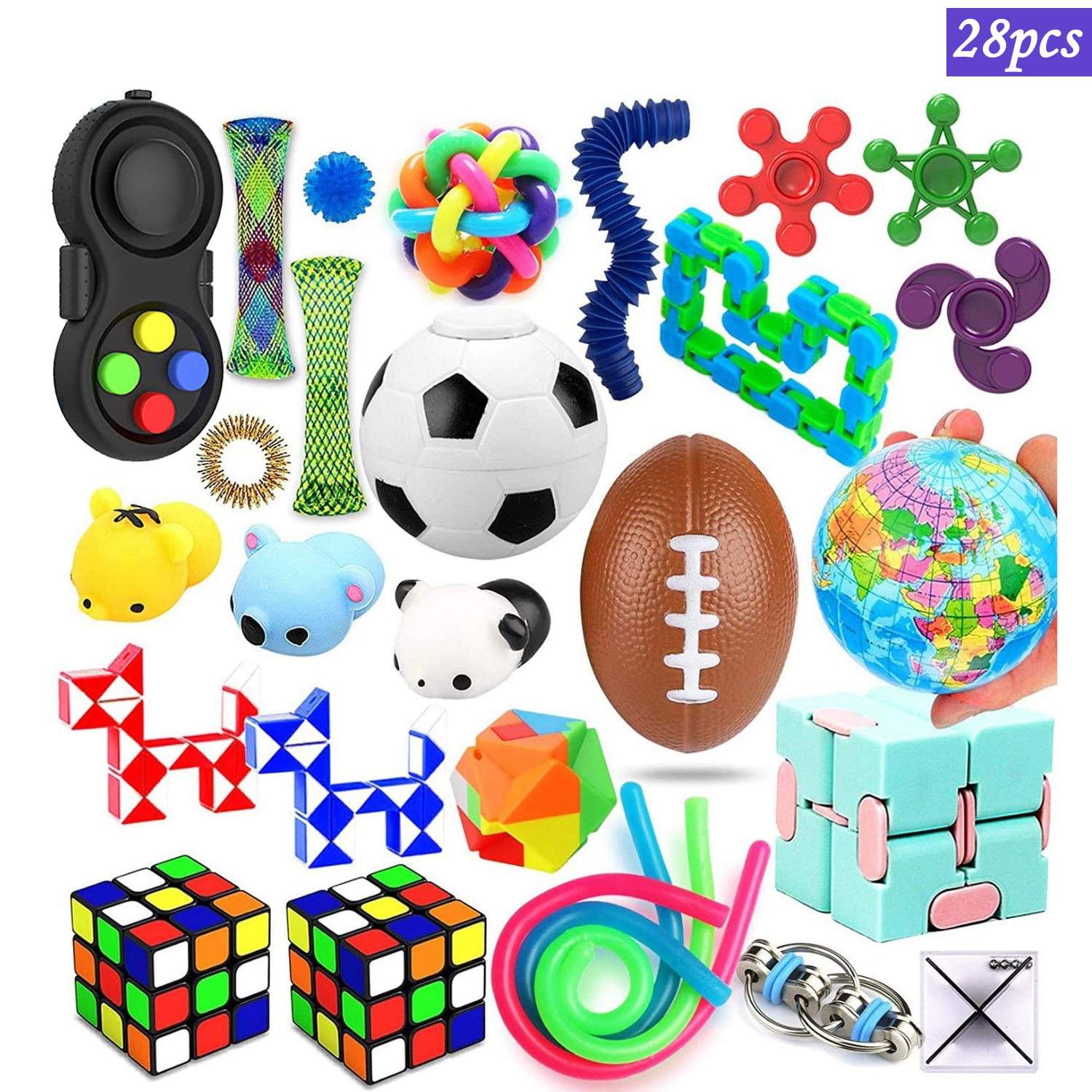 Details about   Fidget Sensory Toy Set 1-66 Pack For ADHD Stress Relief Anti-Anxiety Kids Adults 