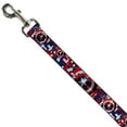 thumbnail image 2 of Marvel Comics Pet Leash, Dog Leash, Captain America Shield Digital Camo Blue White Red, 4 Feet Long 1.0 Inch Wide, 2 of 4