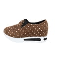 thumbnail image 2 of Polka Dot Black White Simple Pattern Unisex Adult Canvas Shoes Low-Top Slip on Shoes Casual Comfortable Flats Shoes, 2 of 6