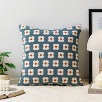 Decorative Throw Pillow for Sofa Bed Chair, Floral Pattern Accent Cushion Series for Soft Modern Home Styling and Cozy Living