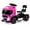 Rose Red, variant on Gymax 6V Kids Electric Ride-on Truck Battery Powered Ride-on Toy w/ LED Lights Rose Red