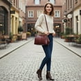 thumbnail image 7 of SPEKSEE Vintage Crossbody Bags for Women, Retro PU Leather Hobo Bag with Metal Kiss Lock, Large Brown Purse for Fall&Winter, 7 of 7