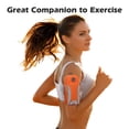 thumbnail image 5 of Hukapapa Brazo unisex de tela de nailon a prueba de salpicaduras con funda para el brazo para teléfono deportivo, bolso para la muñeca, bolso de hombro, color naranja, 5 of 5