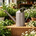 thumbnail image 7 of 2L (0.5 Gallon) Watering Can, Rustic Metal-Look Long Spout Garden Water Can with Detachable Rose Headï¼Greyï¼, 7 of 7
